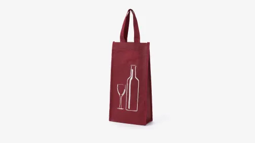 2 Bottle Wine Bag with Internal Divider